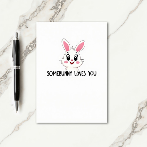 Rabbit Loves You Pattern Card