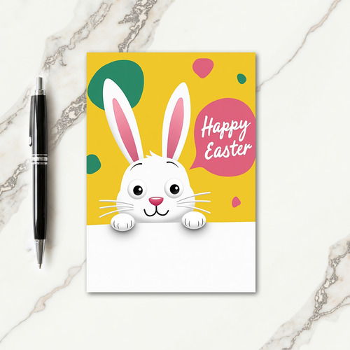 Rabbit Peek Easter Shapes Card
