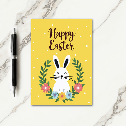 Rabbit Polka Dot Easter Card