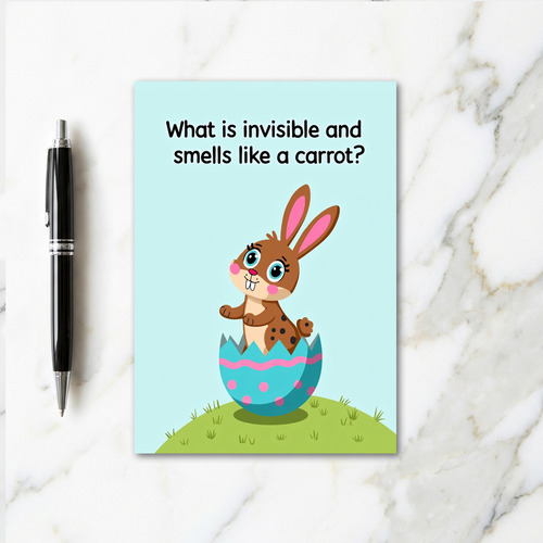 Rabbit Riddle Fun Day Card