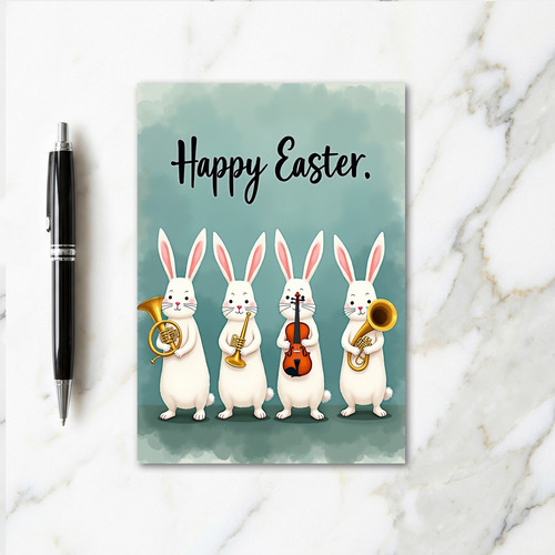 Rabbit Serenade Festive Season Card