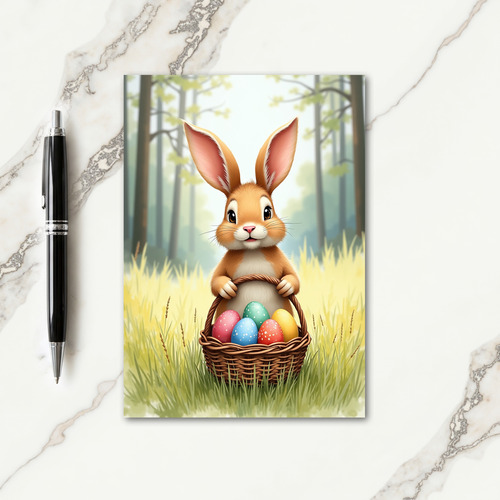Rabbit Spring Festive Egg Card