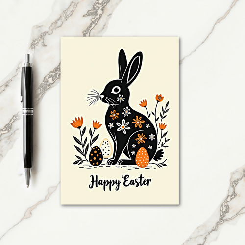Rabbit Springtime Celebration Card
