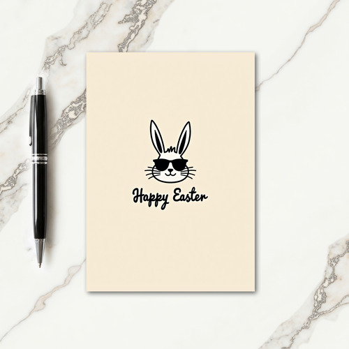 Rabbit Sunglasses Easter Card