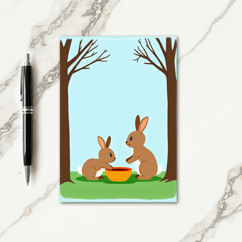 Rabbits Special Moment Storybook Card
