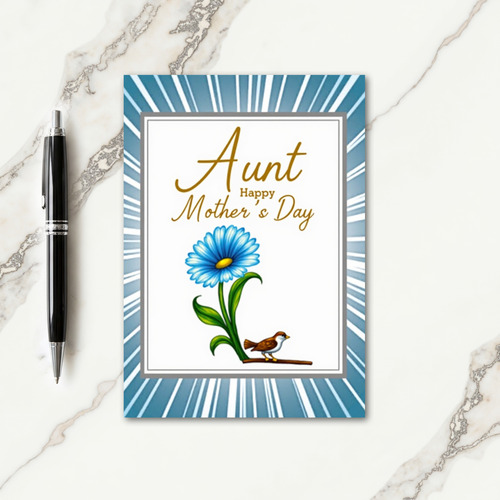 Radiant Aunt Mothers Day Card