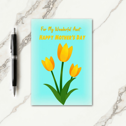 Radiant Aunts Mothers Day Card