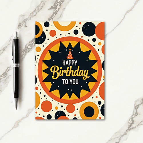 Radiant Birthday Starburst Card