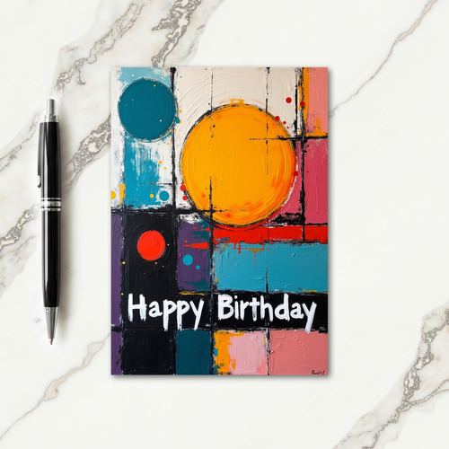 Radiant Birthday Sun Card