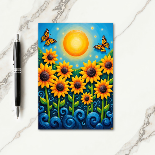 Radiant Birthday Winged Insect Card