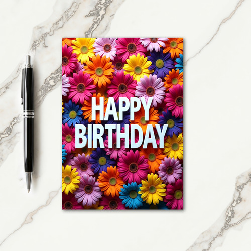 Radiant Blooms Birthday Card