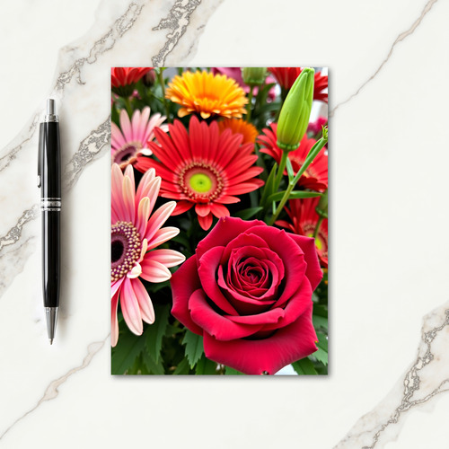 Radiant Blooms Mothers Day Card