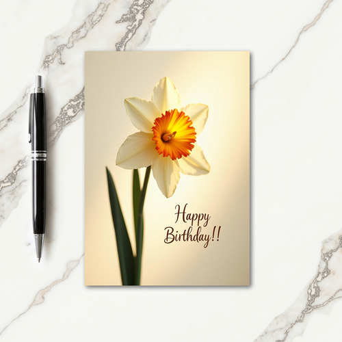 Radiant Blossom Birthday Card