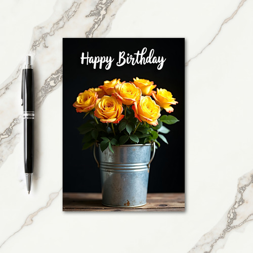 Radiant Blossoms Birthday Card