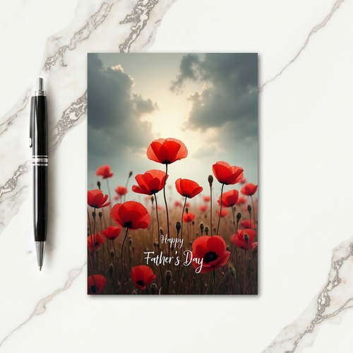 Radiant Blossoms Fathers Day Card