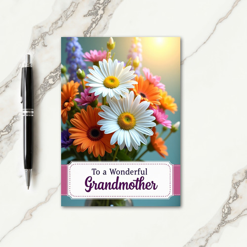 Radiant Blossoms Mothers Card