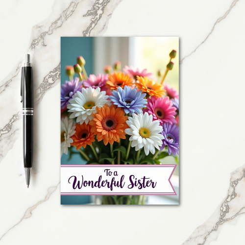 Radiant Blossoms Sister Card