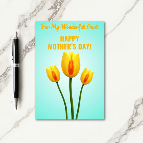 Radiant Daffodil Mothers Day Card