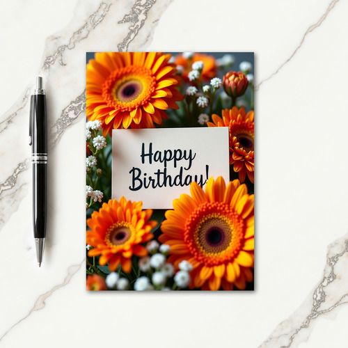 Radiant Daisy Birthday Card