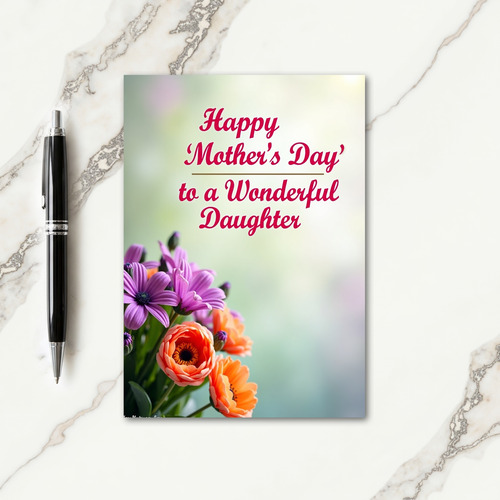 Radiant Daughter Mothers Day Card