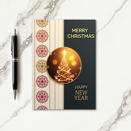 Radiant Emblem Christmas Card