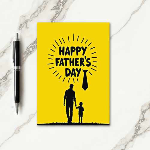 Radiant Fathers Day Burst Card