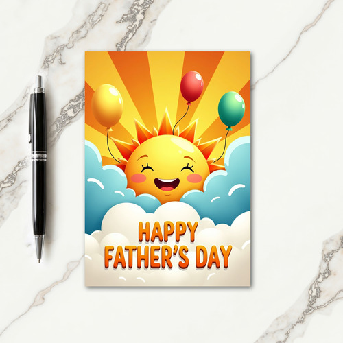Radiant Fathers Day Card