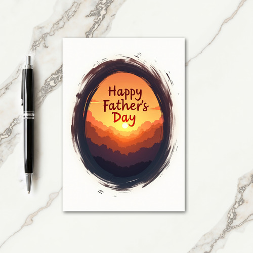 Radiant Fathers Day Dawn Card