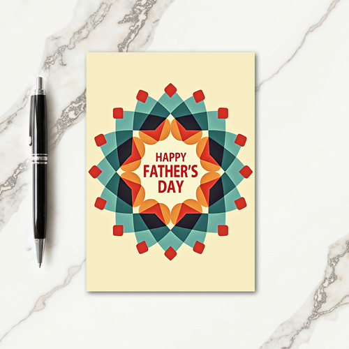 Radiant Fathers Day Message Card