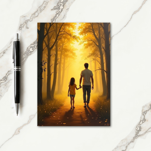 Radiant Fathers Day Path Card