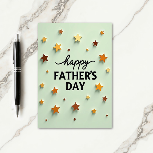 Radiant Fathers Day Shapes Card