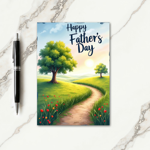 Radiant Fathers Day Vista Card