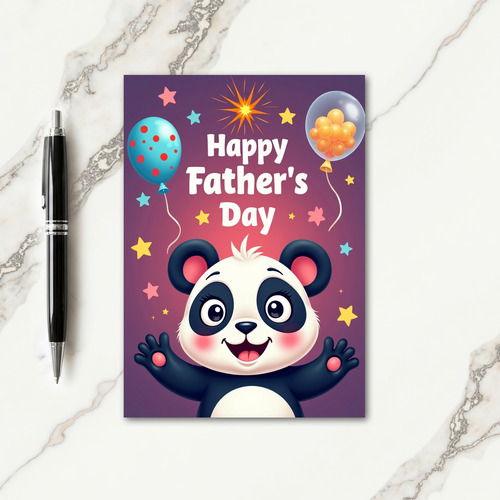 Radiant Fathers Day Wish Card