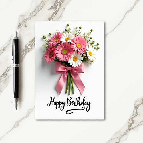 Radiant Floral Birthday Card