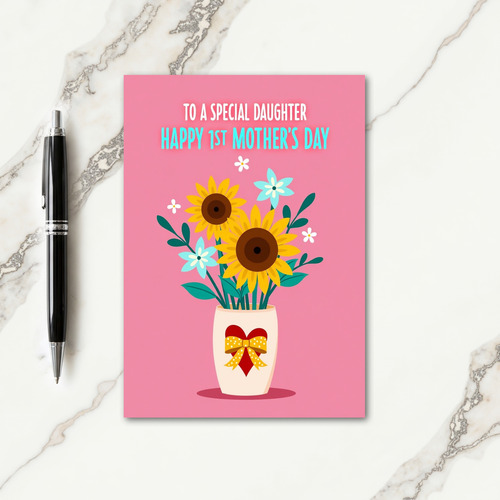 Radiant Floral Daughter Card