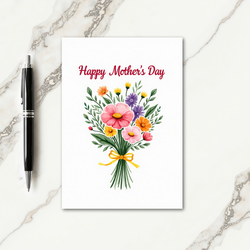Radiant Floral Mothers Day Card