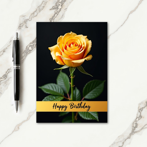 Radiant Flower Birthday Card