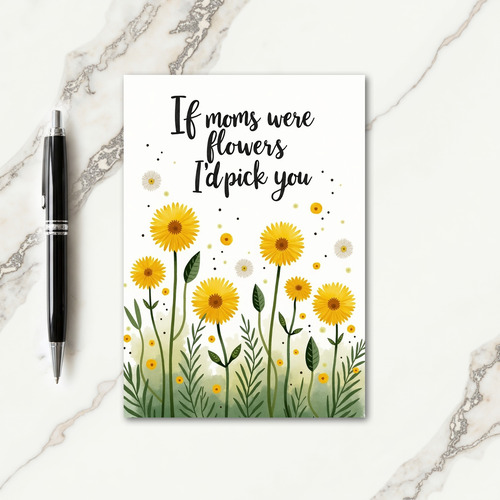 Radiant Flower Moms Day Card