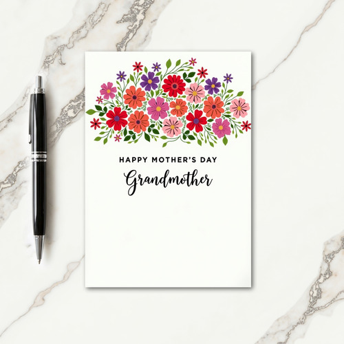 Radiant Flowers Mothers Day Card
