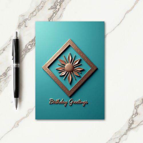 Radiant Gold Emblem Card