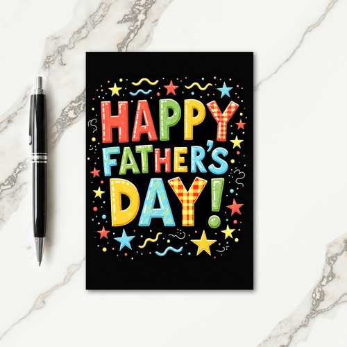 Radiant Happy Fathers Day Card