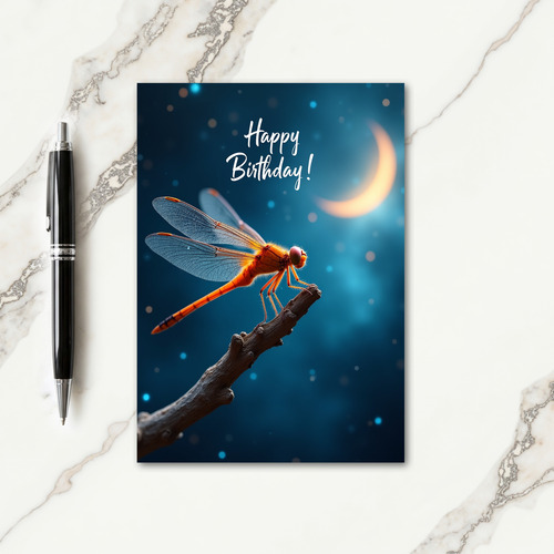 Radiant Insect Birthday Card
