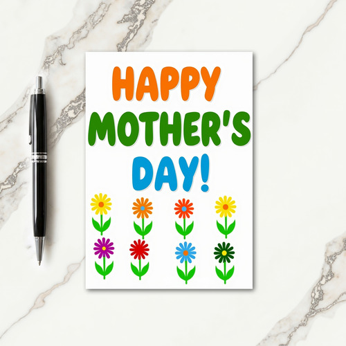 Radiant Joyful Mothers Day Card