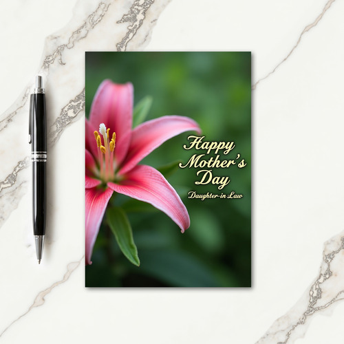 Radiant Lily Mothers Day Card