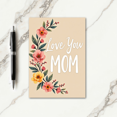 Radiant Love You Mom Card