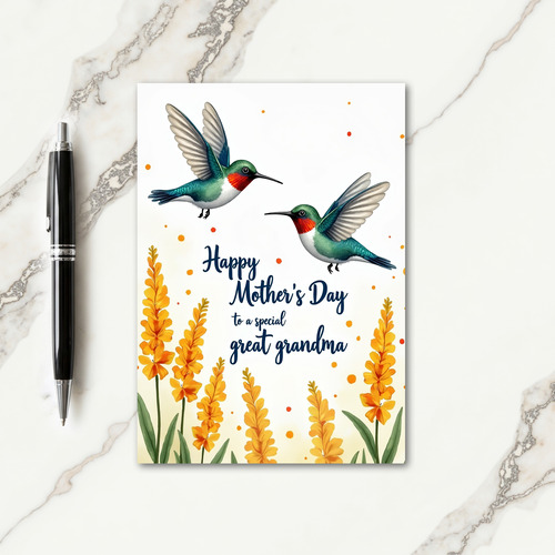 Radiant Mothers Day Avian Card