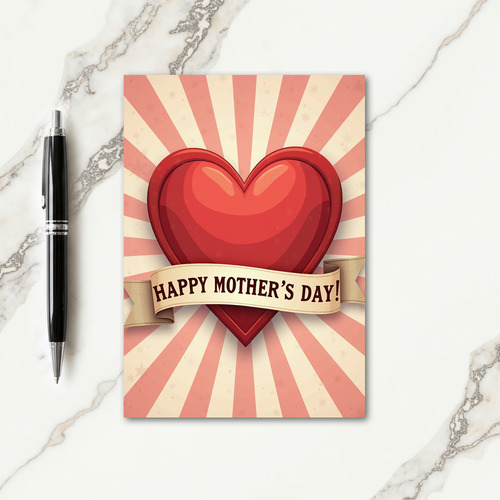 Radiant Mothers Day Banner Card