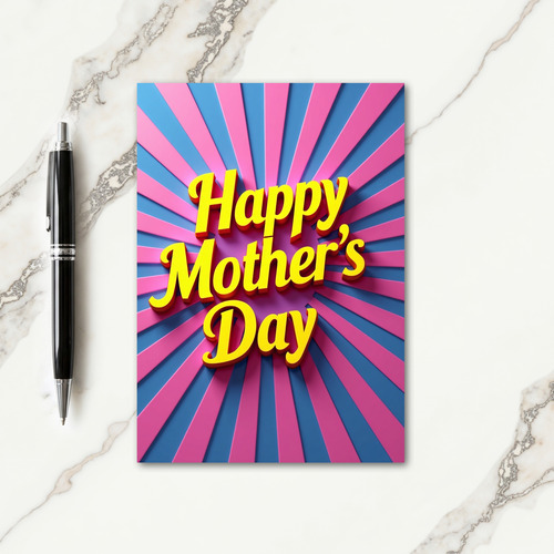Radiant Mothers Day Design Card