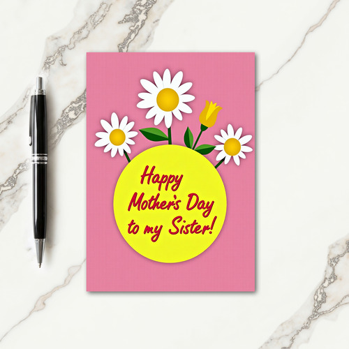 Radiant Mothers Day Emblem Design Card