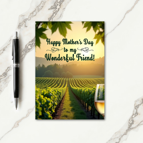 Radiant Mothers Day Fields Card